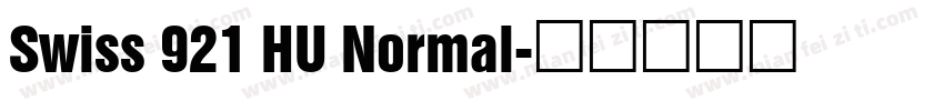 Swiss 921 HU Normal字体转换